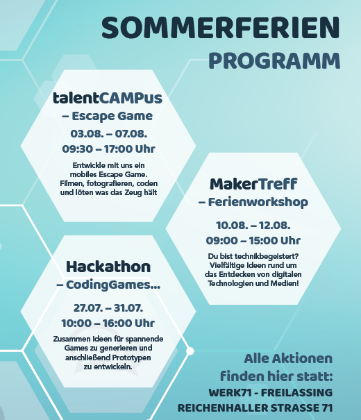 Das MedienLabor Sommerferien Programm