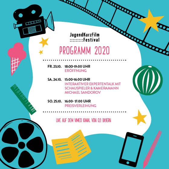 Jugendkurzfilmfestival online vom 23. bis 25. Oktober