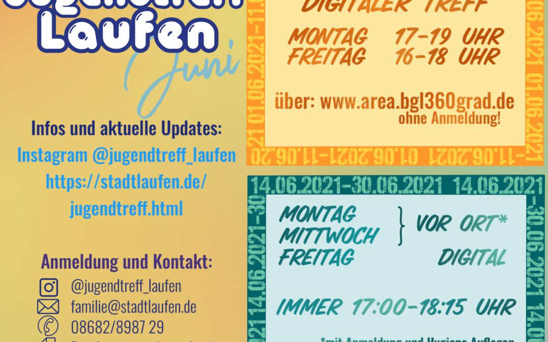 Jugendtreff Laufen – Restart Juni