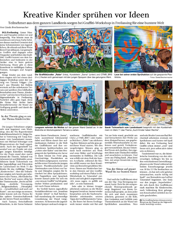 Artikel Graffiti Workshop 2023