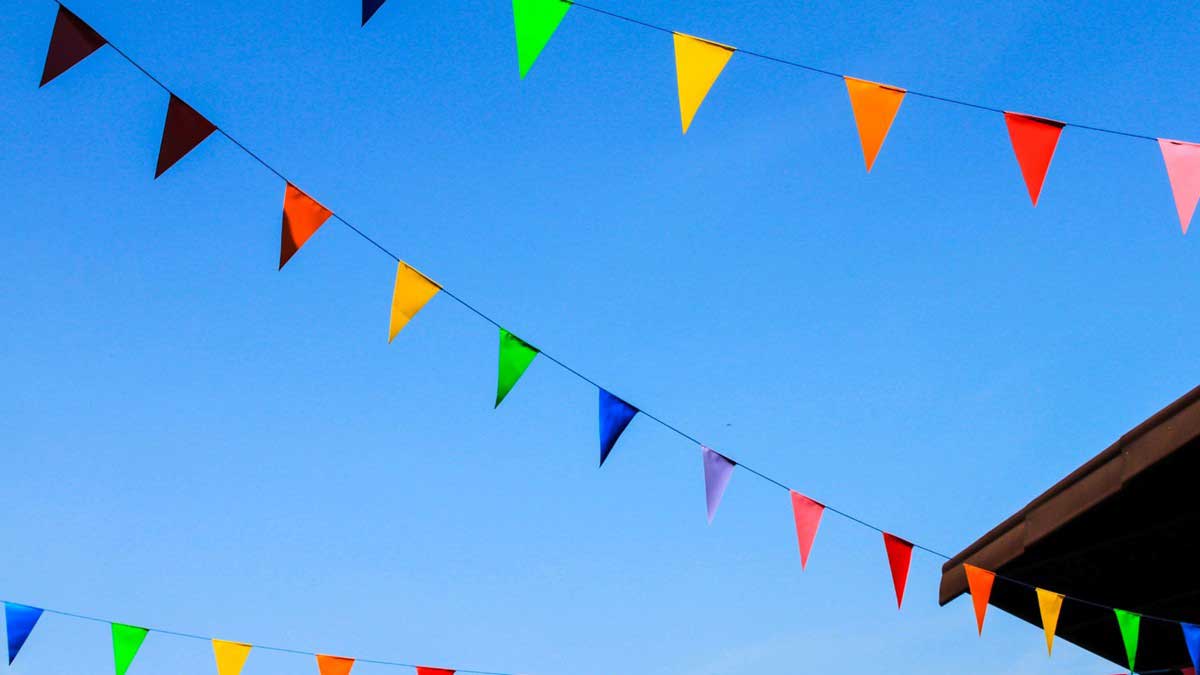 bunte Wimpel