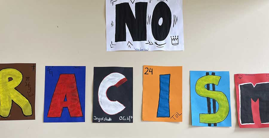 Workshop "Wir sind hier", Thema "No racism"
